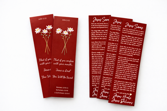 Salvation Cards (Pack of 10) Bookmarks | Hand out to homeless people! Tell people about Jesus!